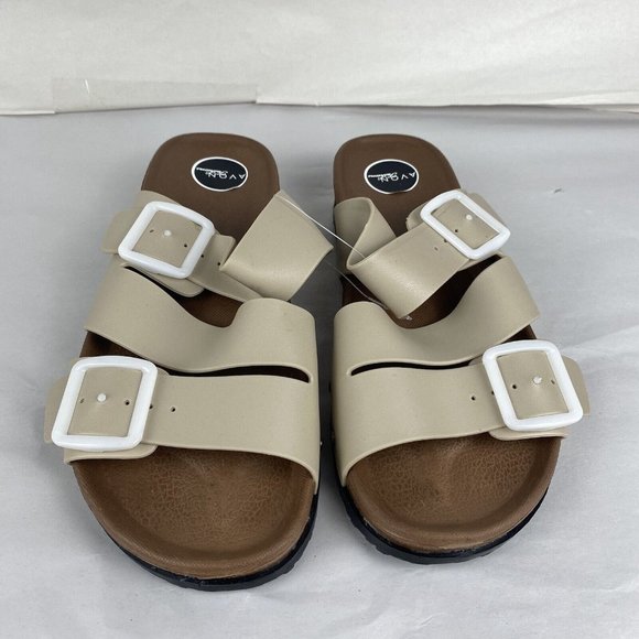 3x Women's Avon Size 7 (38) Casual T-Bar & Open Toe Slide Sandal Shoes - Picture 5 of 16